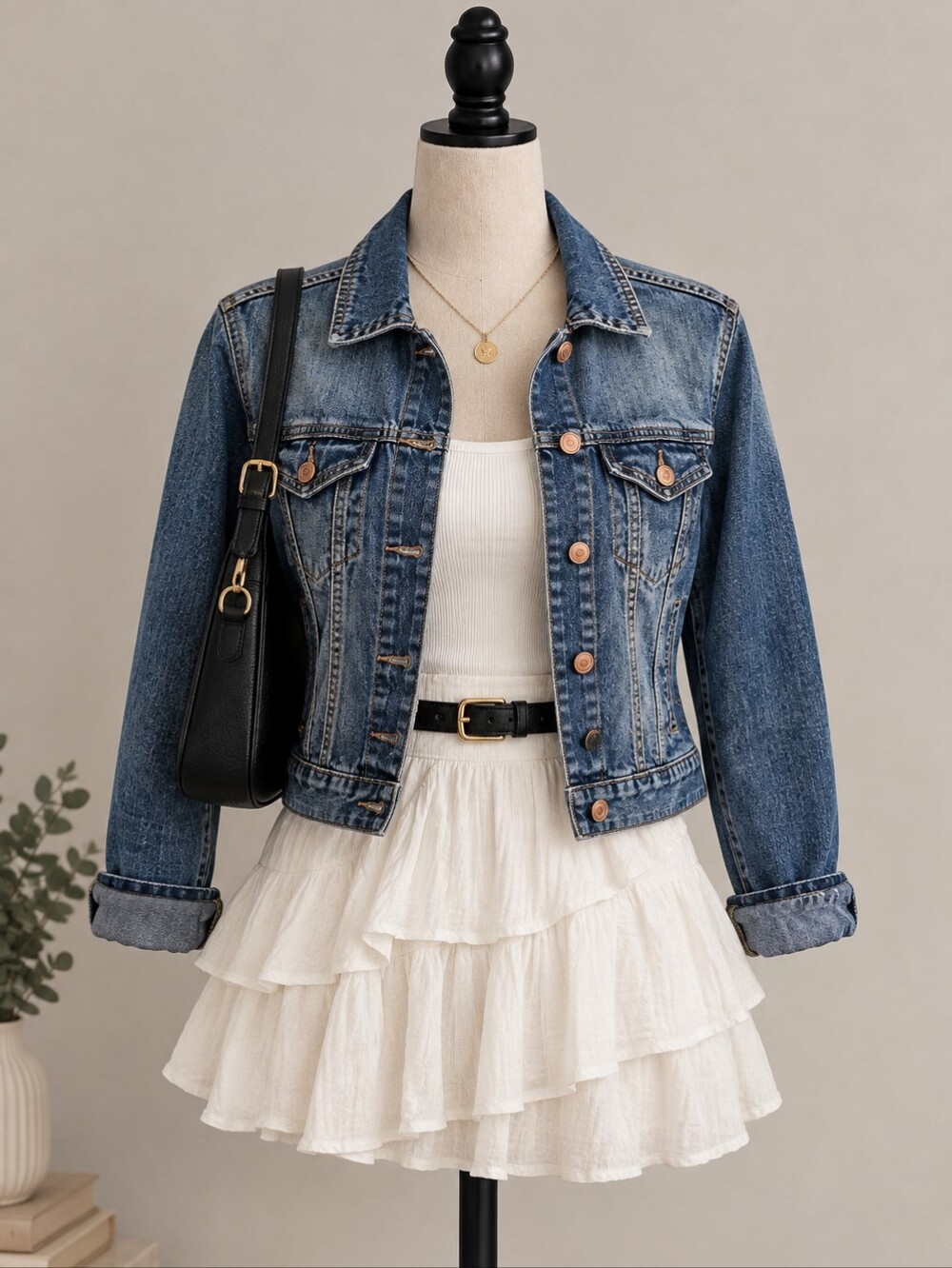 Forever 21 Washed Blue Denim Jacket - Size Small